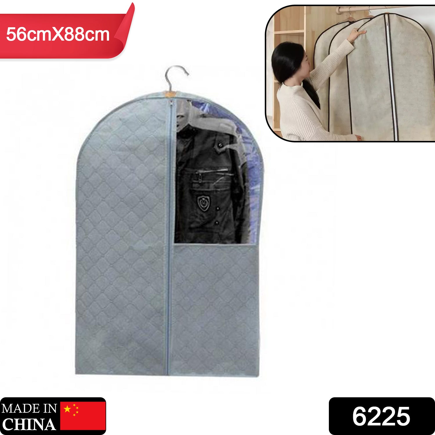 6225 Foldable Non Woven Men's Coat Blazer Suit Cover men's coat blazer cover fold over breathable garment bag suit cover. DeoDap