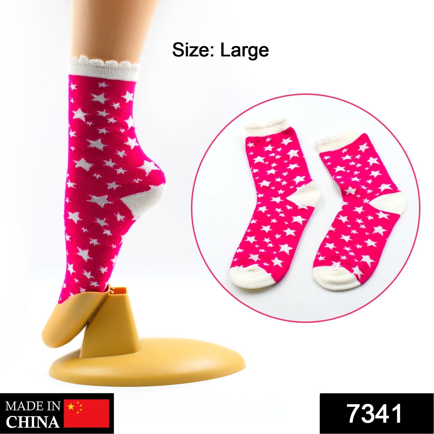 7341 Girls Fashion Socks (1 Pair Only) DeoDap