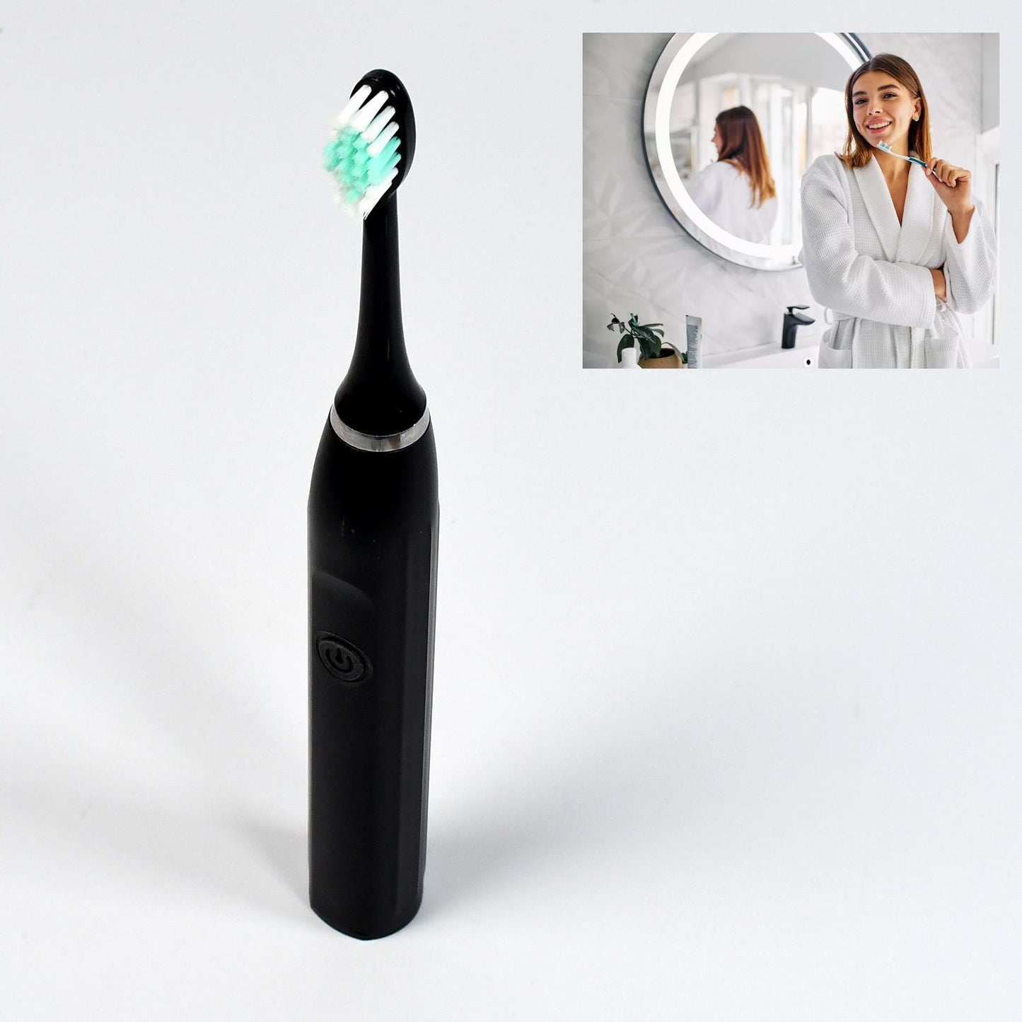 7323 ELECTRIC TOOTHBRUSH FOR ADULTS AND TEENS, ELECTRIC TOOTHBRUSH BATTERY OPERATED DEEP CLEANSING TOOTHBRUSH WITH EXTRA BRUSH HEADS DeoDap