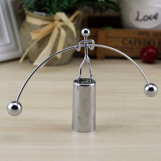 7875 Mini Steel Balance Toy, Decoration Pendulum Newton Cradle Balance Ball Tumbler Desk Toy Metal Man Home Home Decoration Crafts DeoDap