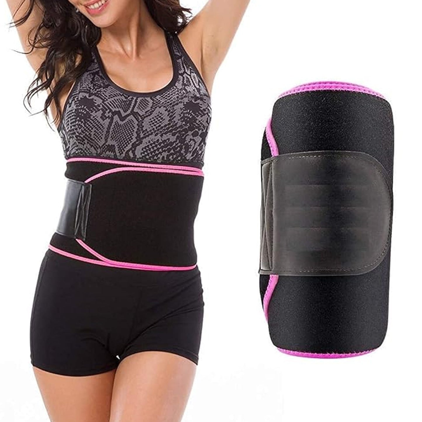 6730 Waist Support Belt Neoprene Ab Belt Trainer, Stomach Wrap Tummy Belt / Belly Tummy Yoga Wrap Back Exercise Body Wrap