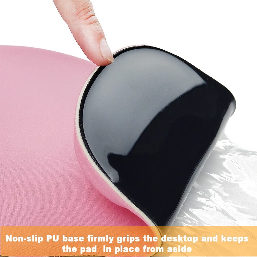 6176 Comfortable Silicone Mouse Pad with Jel Mouse Pad For All type Multiuse Mouse Pad  ( Mix Color )