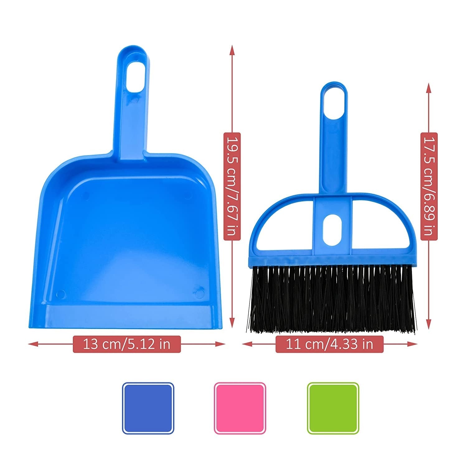 7617 Mini Dustpan Supdi with Brush Broom Set for Multipurpose Cleaning DeoDap