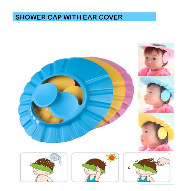 0378 Adjustable Safe Soft Baby Shower cap Doppler Shift Enterprises