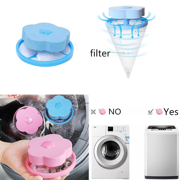 1446 Washing Machine Floating Filter Lint Mesh Bag Net Pouch Hair/Lint Catcher DeoDap