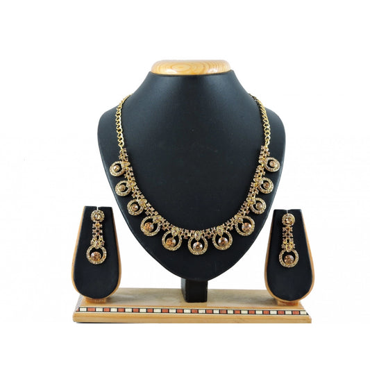 Generic Women's Alloy Necklace set (Gold)