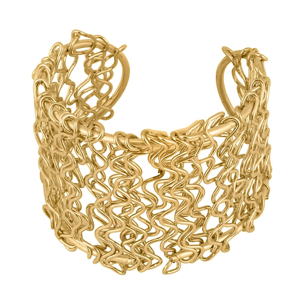 Generic Women's Oxidized Gold plated  Bracelet-Gold