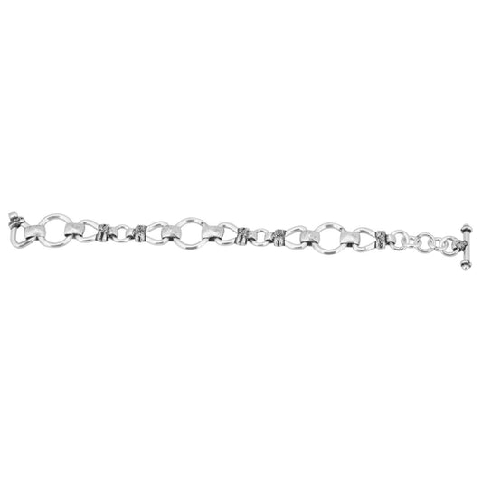 Generic Women's Silver Plated  Elegant Hand Bracelet-Silver