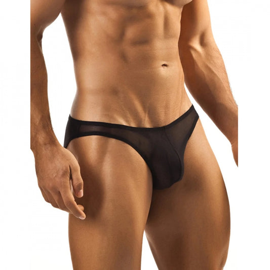 Generic Men's Mesh Power Net Sexy Transparent Brief Underwear (Black)