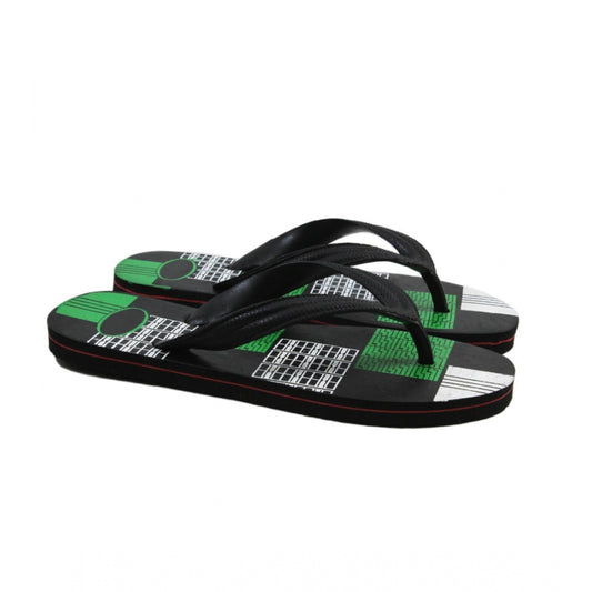 Generic Unisex Printed Lightweight Flip-Flop Hawai Slipper (Green)