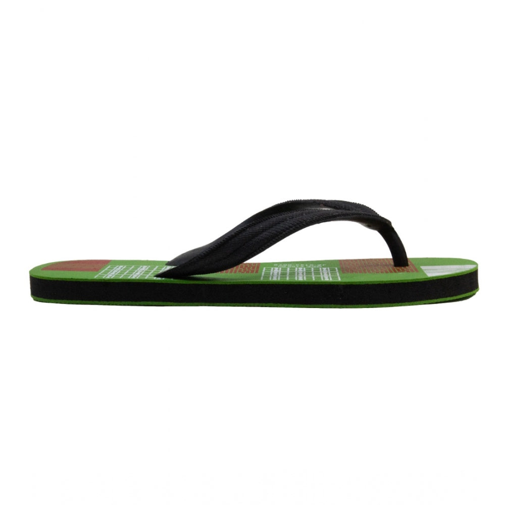 Generic Unisex Printed Lightweight Flip-Flop Hawai Slipper (Green)