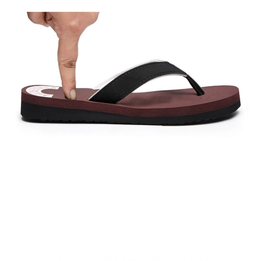 Generic Unisex Rubber Comfortable Orthopedic Doctor Slipper and Flip Flops (Maroon)