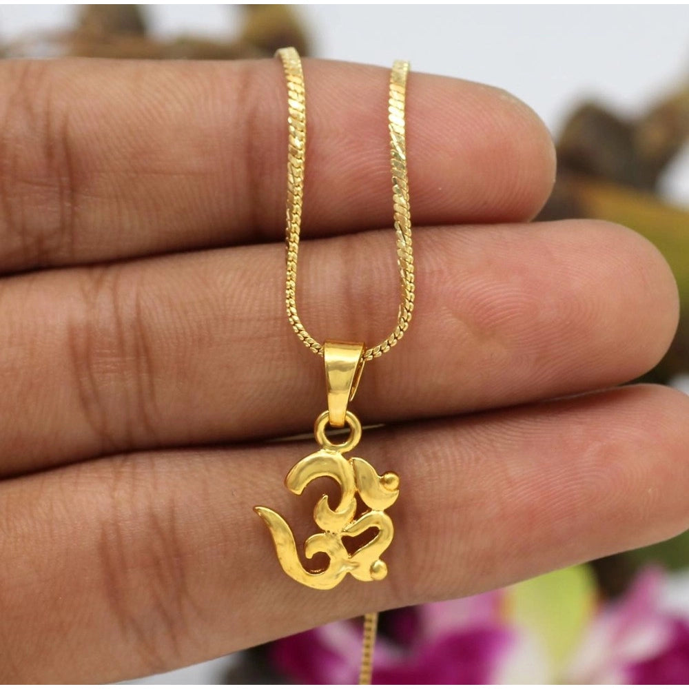 Generic Women's Gold Color Om Temple Locket