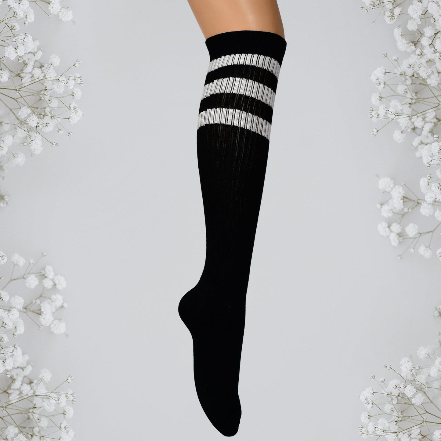 6365 1PAIR LONG PRINTED SOCKS MULTIPLE DESIGN SOCKS. DeoDap