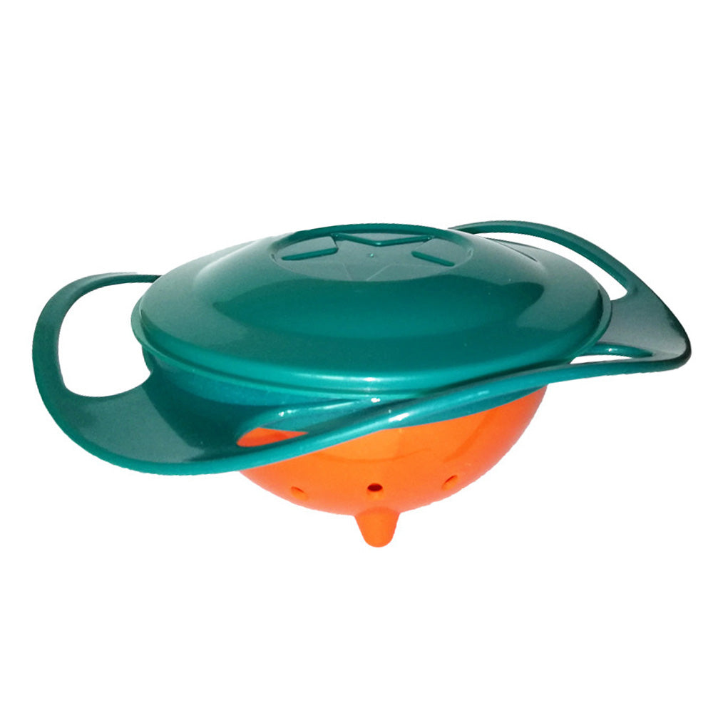 0617 Portable Non Spill Feeding Toddler Gyro Bowl 360 Degree Rotating Dish DeoDap