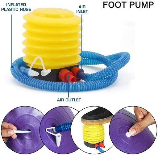 1680 Portable Foot Air Pump with Hose DeoDap